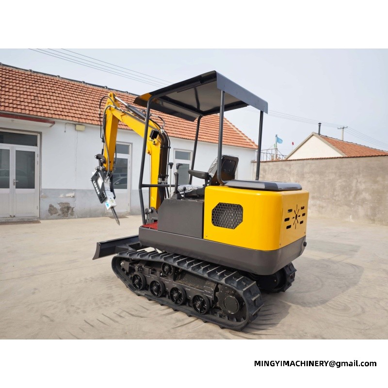 mini excavator with auger