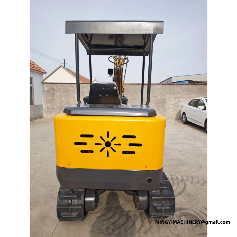 mini excavator with auger