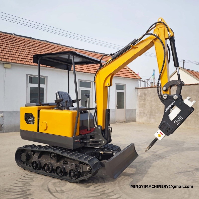 mini excavator with breaker