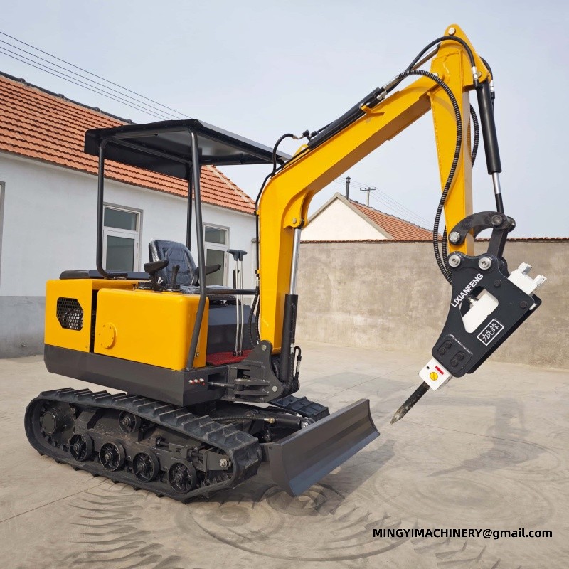 mini excavator with breaker