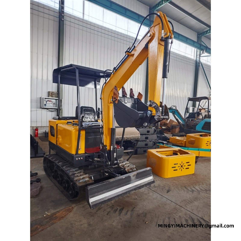 mini excavator with bucket