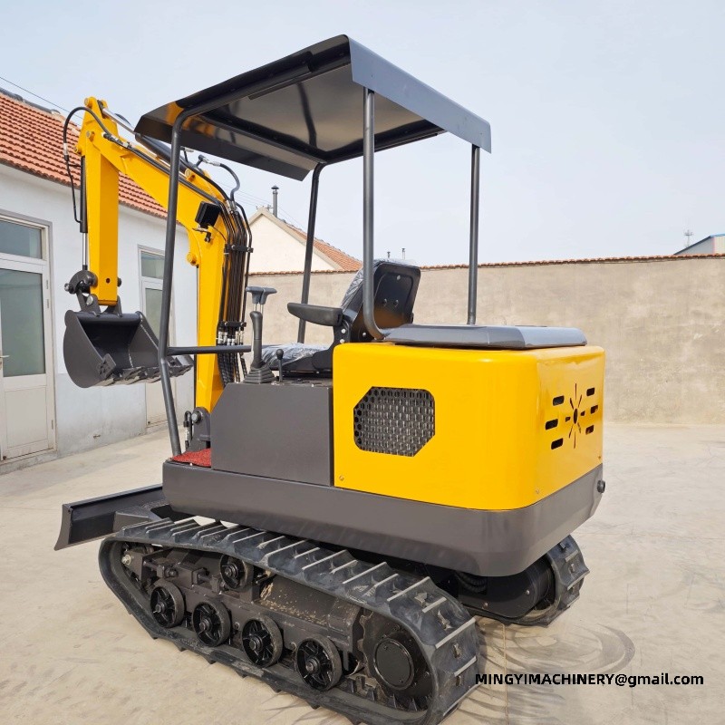 mini excavator with bucket