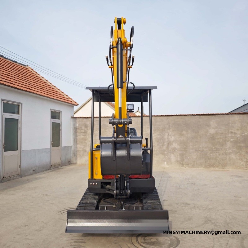 mini excavator with bucket