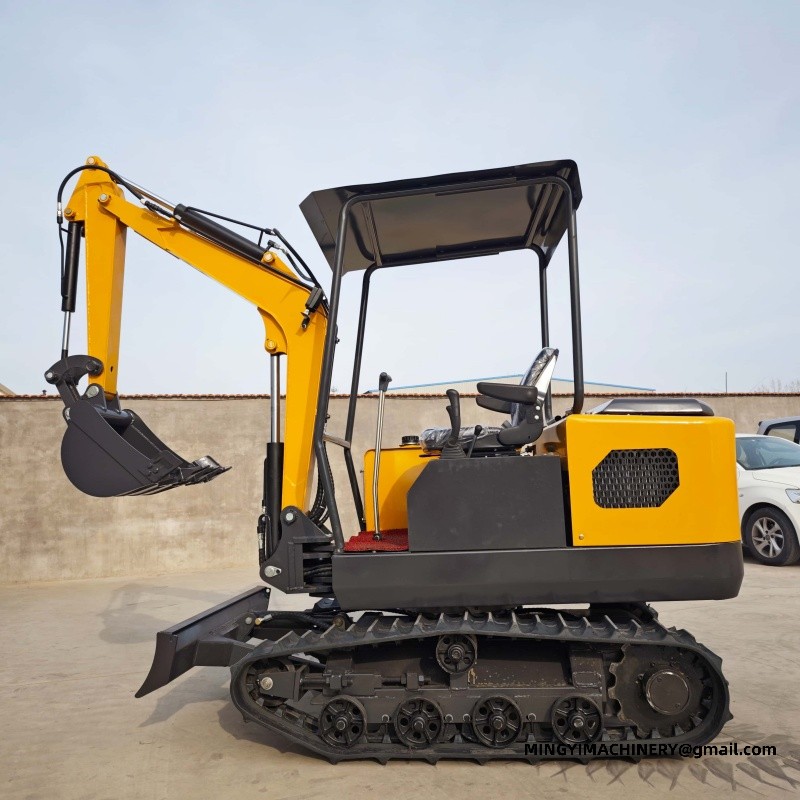mini excavator with bucket