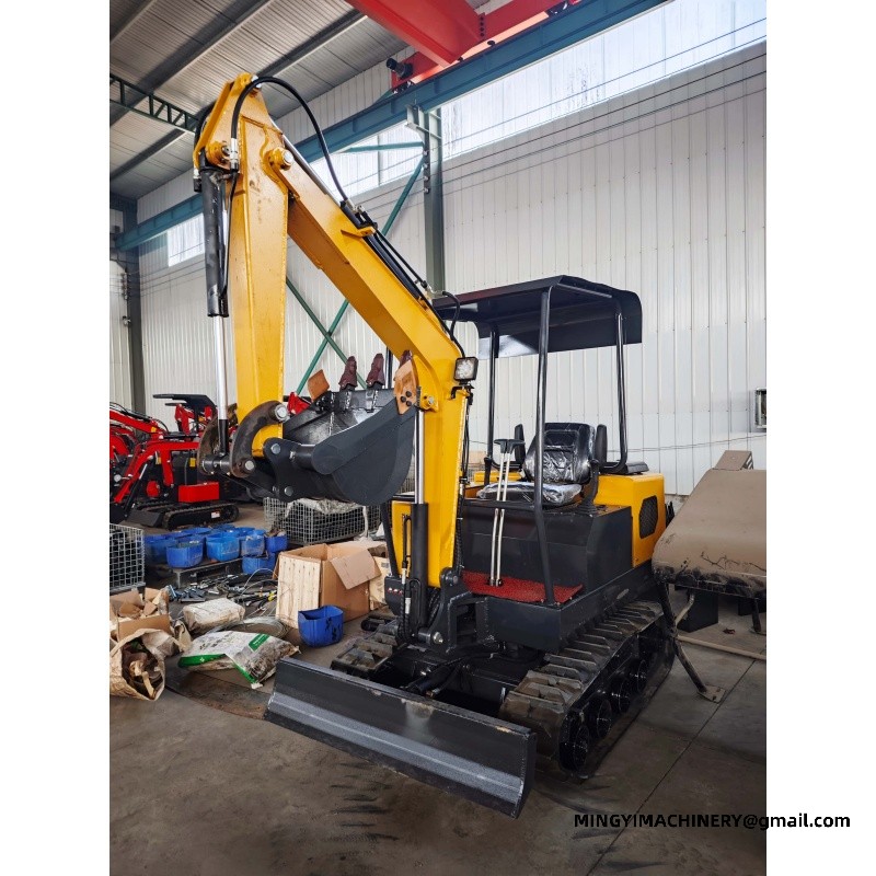 rubber track mini excavator