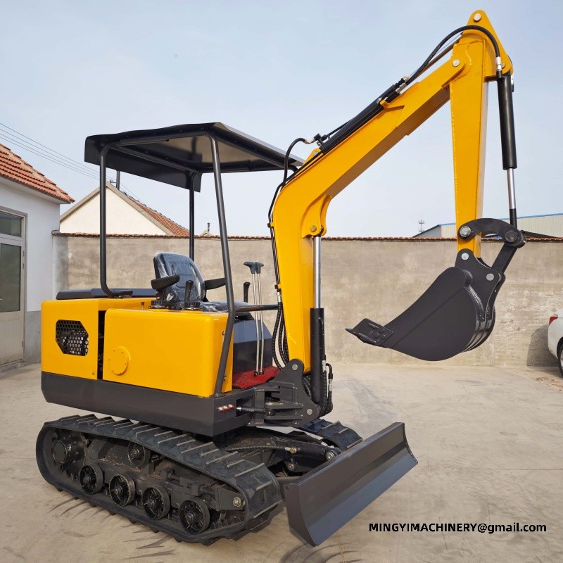 rubber track mini excavator