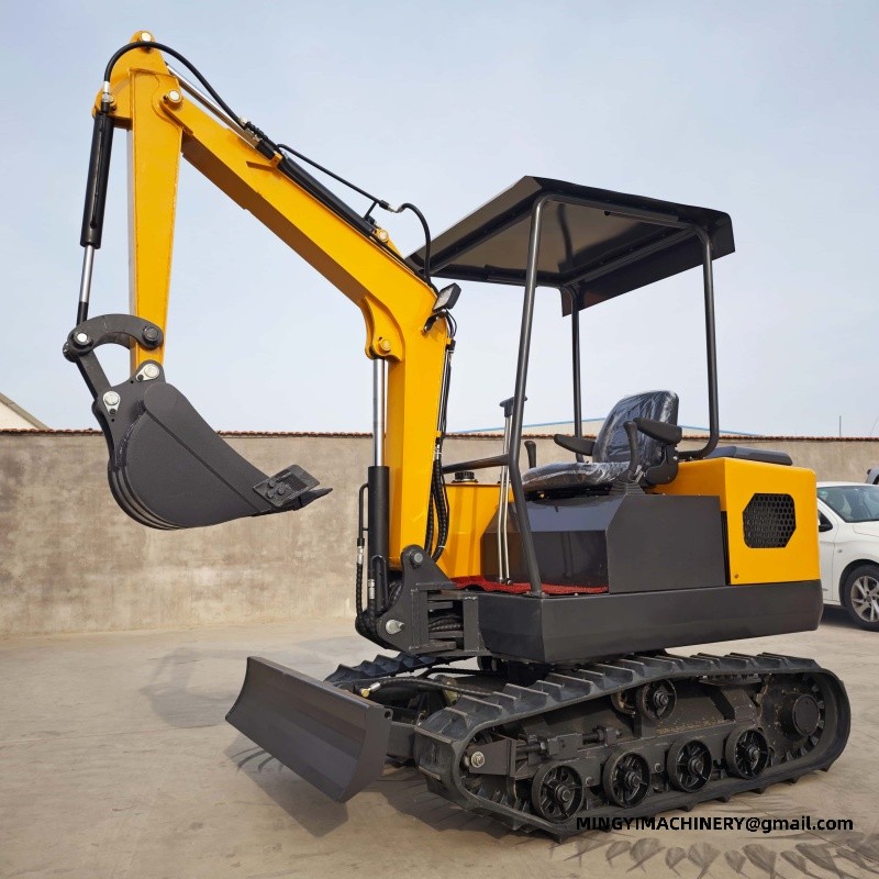rubber track mini excavator