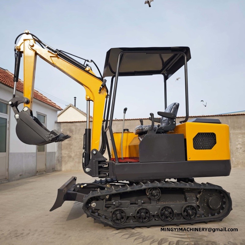 rubber track mini excavator
