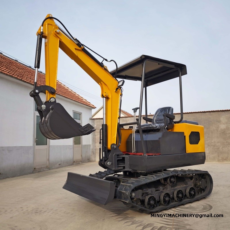 rubber track mini excavator