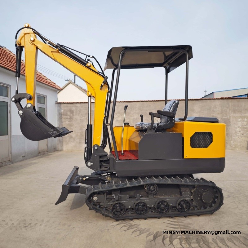 rubber track mini excavator