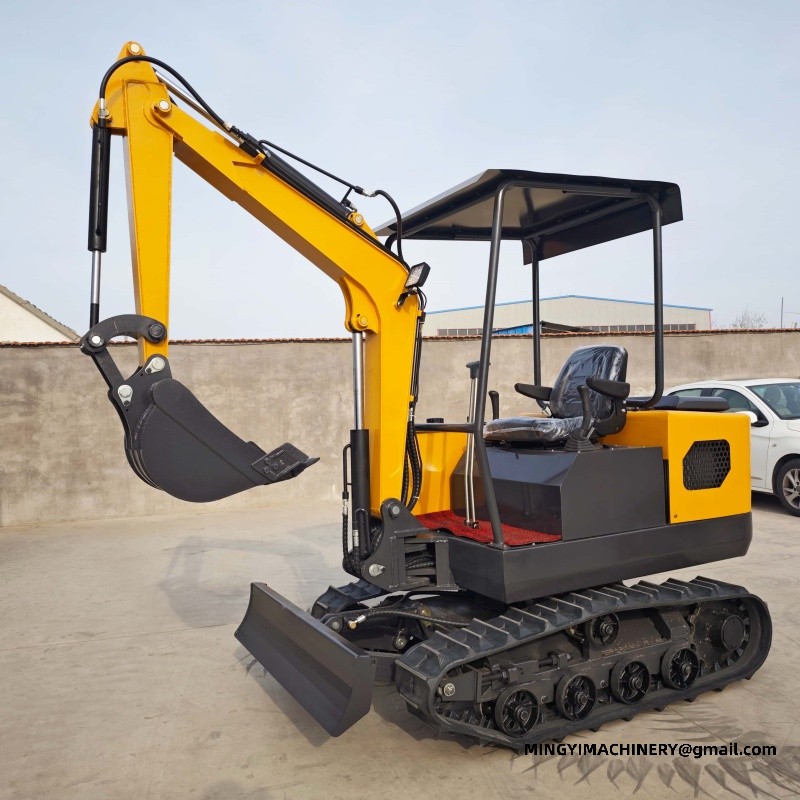 rubber track mini excavator