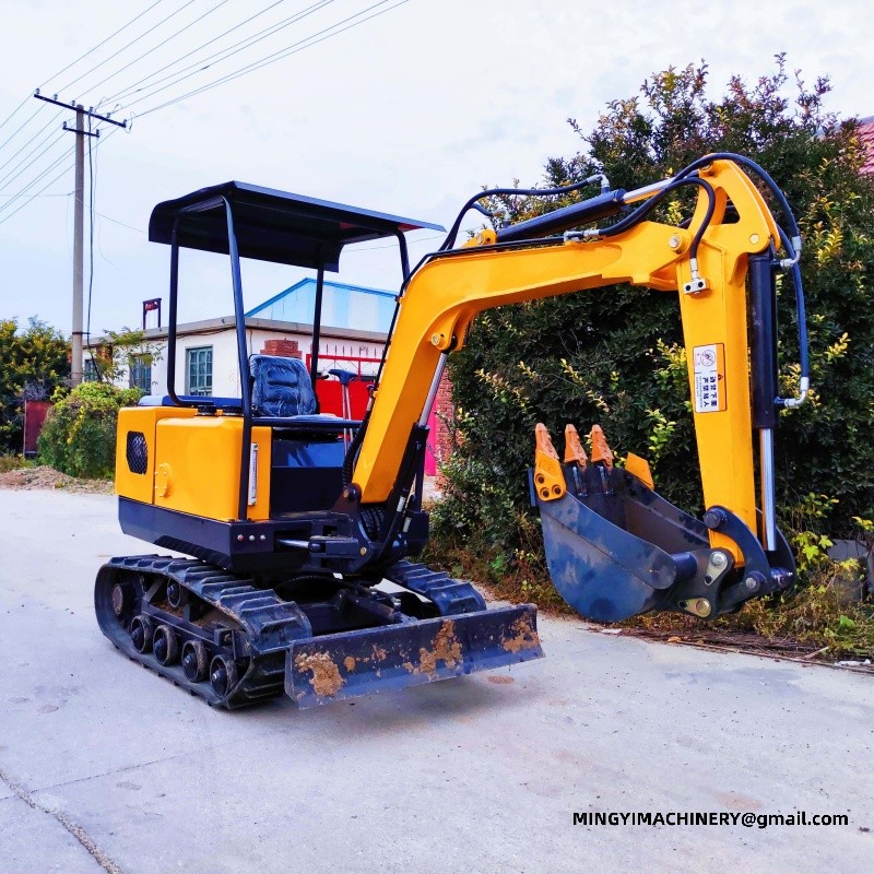 mini excavator with canopy