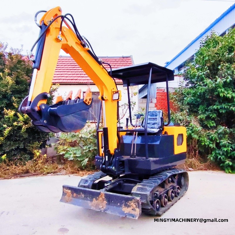swing boom mini excavator