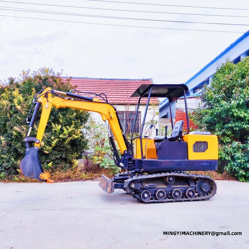 swing boom mini excavator