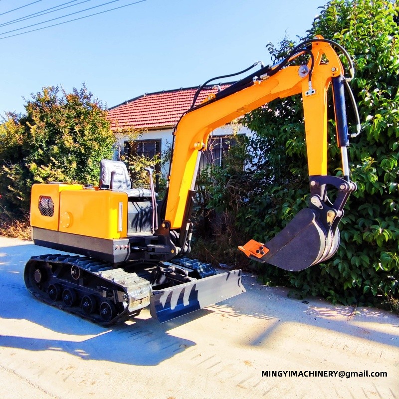 swing boom mini excavator