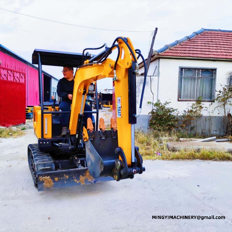 swing boom mini excavator