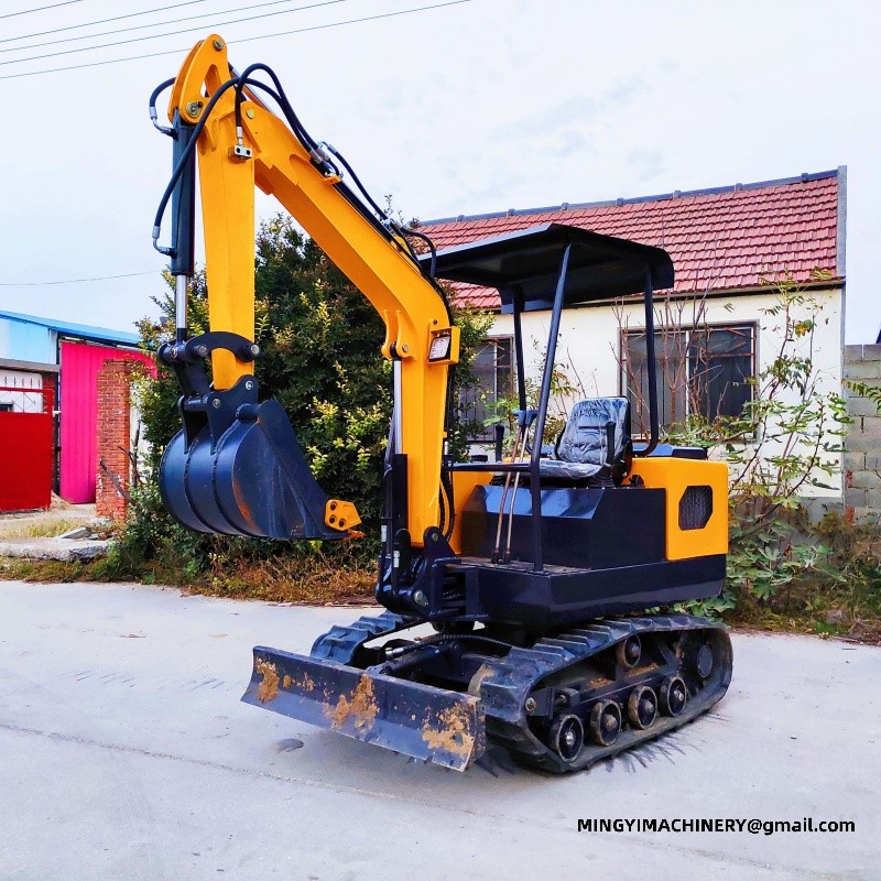 swing boom mini excavator