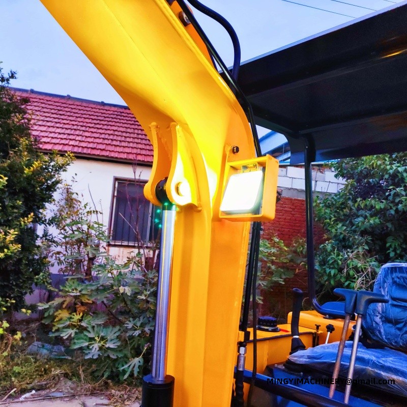 swing boom mini excavator