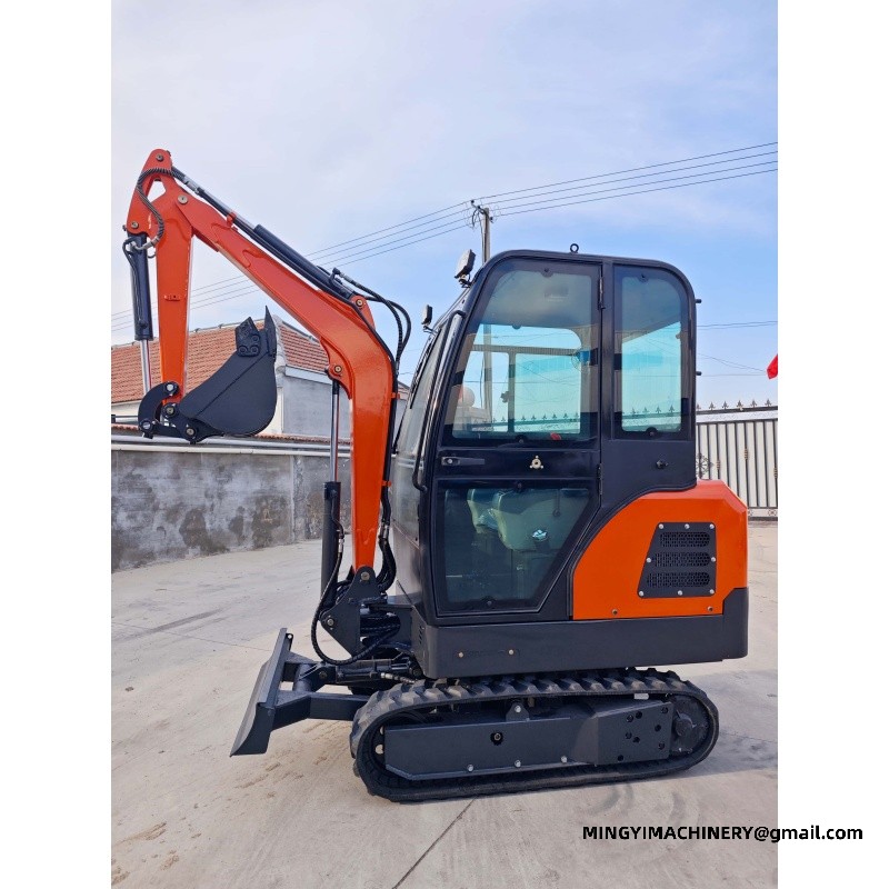 mini excavator for road repair