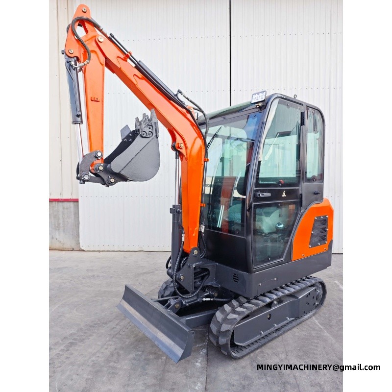 mini excavator for road repair
