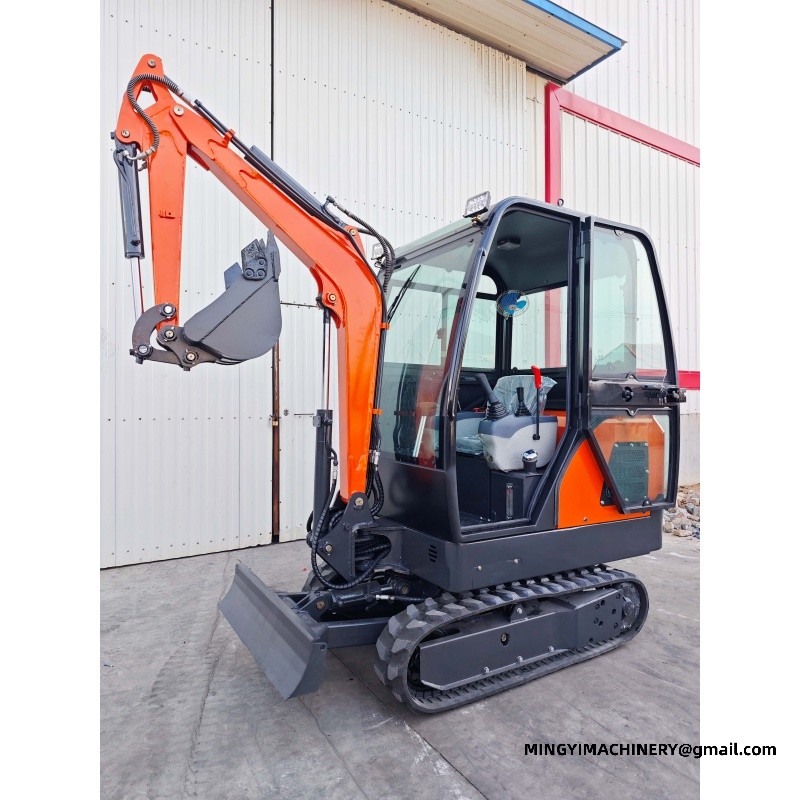 mini excavator for road repair