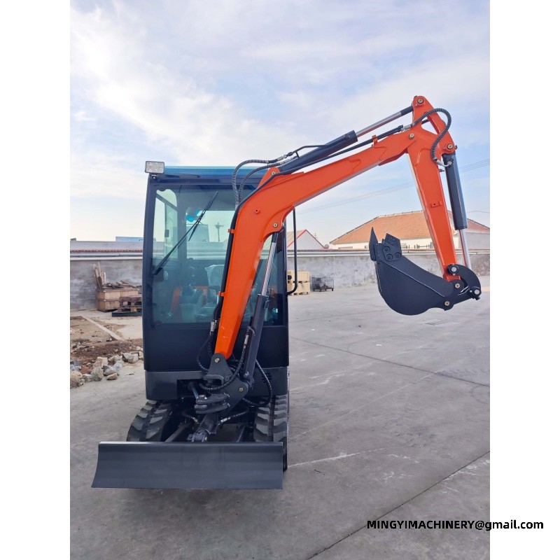 mini excavator for road repair