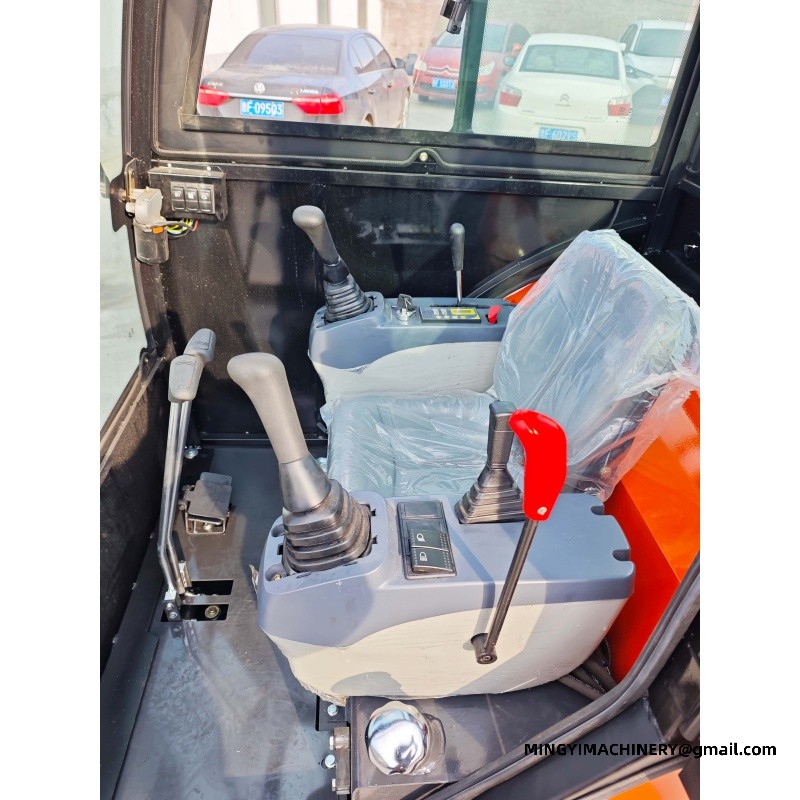 mini excavator for road repair