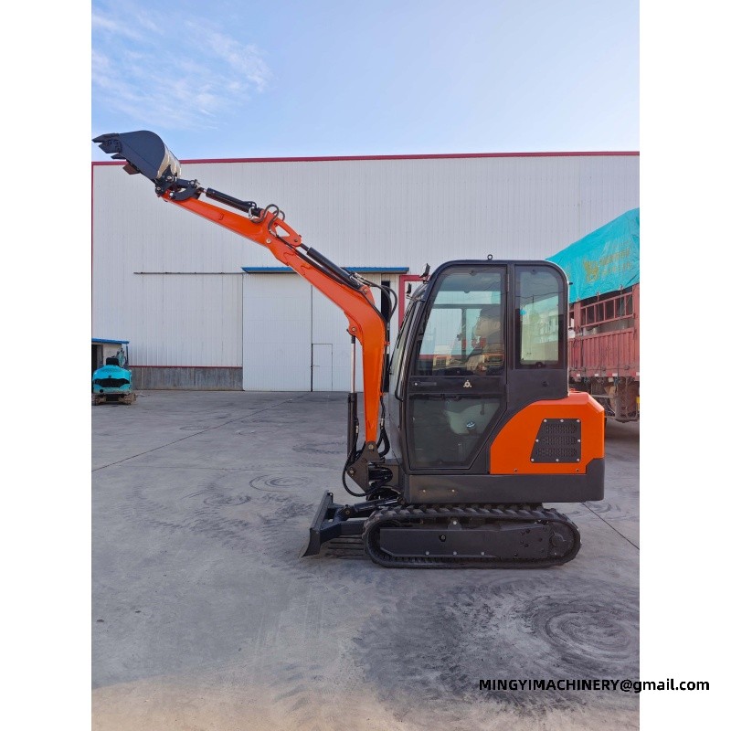 mini excavator for road repair