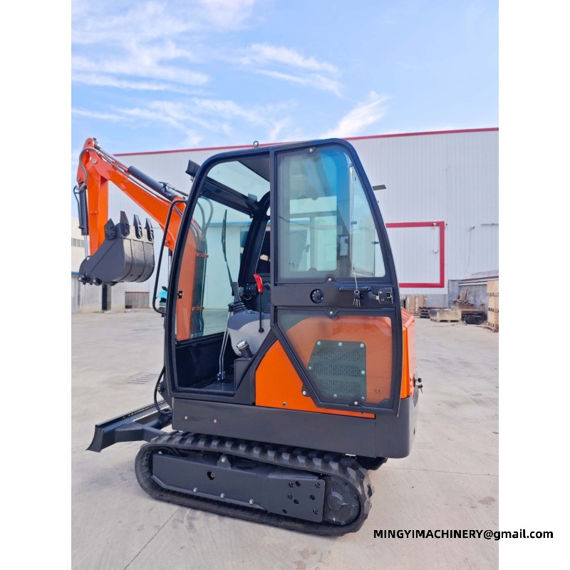 rubber track mini excavator
