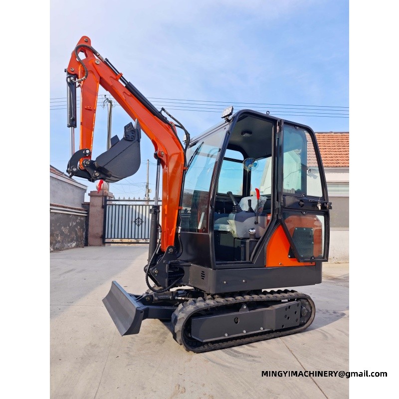 rubber track mini excavator