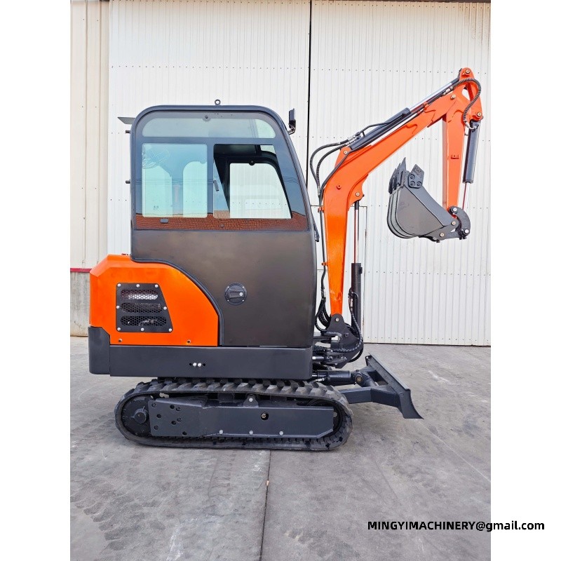 rubber track mini excavator