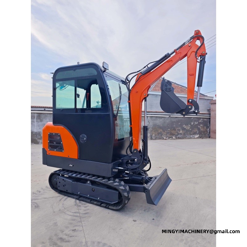 rubber track mini excavator