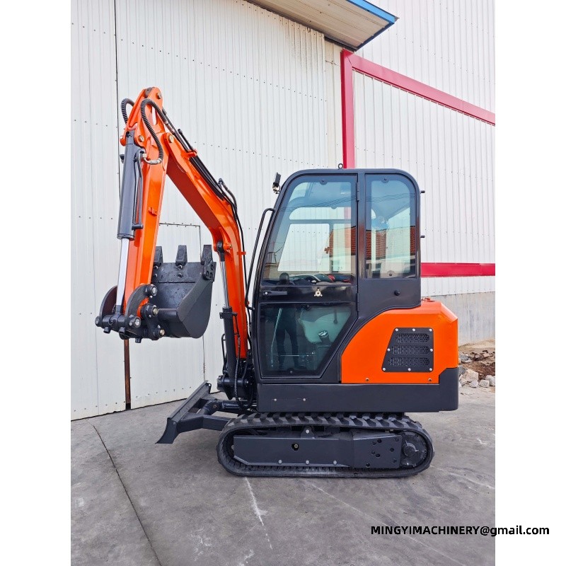 rubber track mini excavator