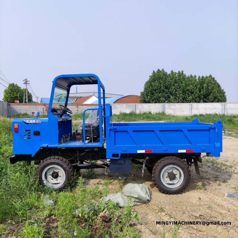 4WD dump truck with mixer drum