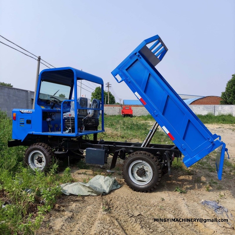 4WD dump truck with mixer drum