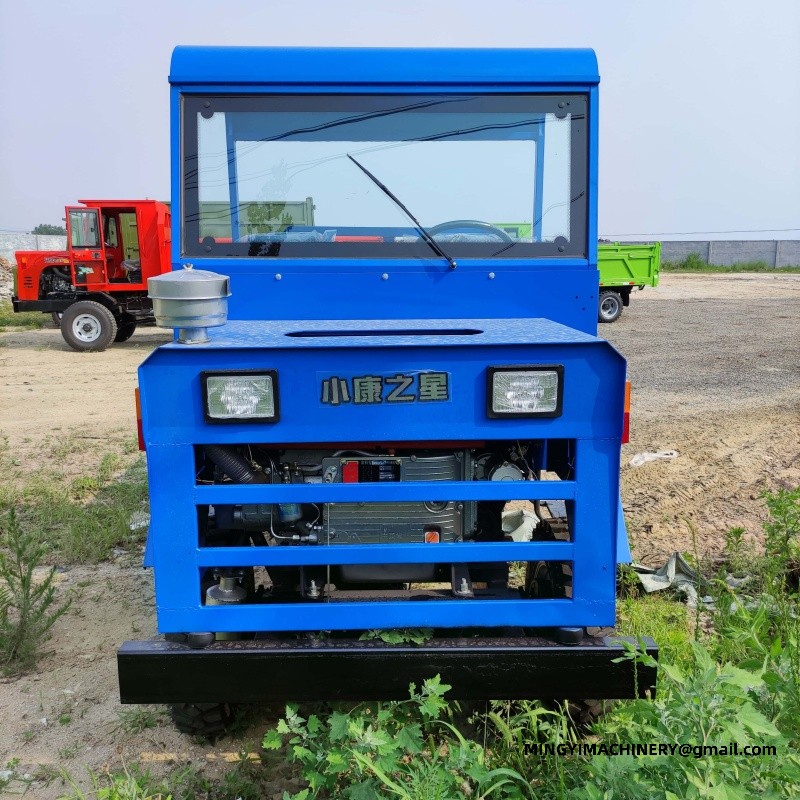 4WD dump truck with mixer drum
