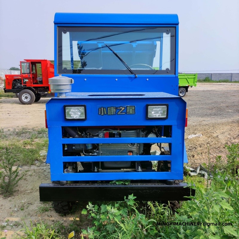 4WD dump truck with mixer drum