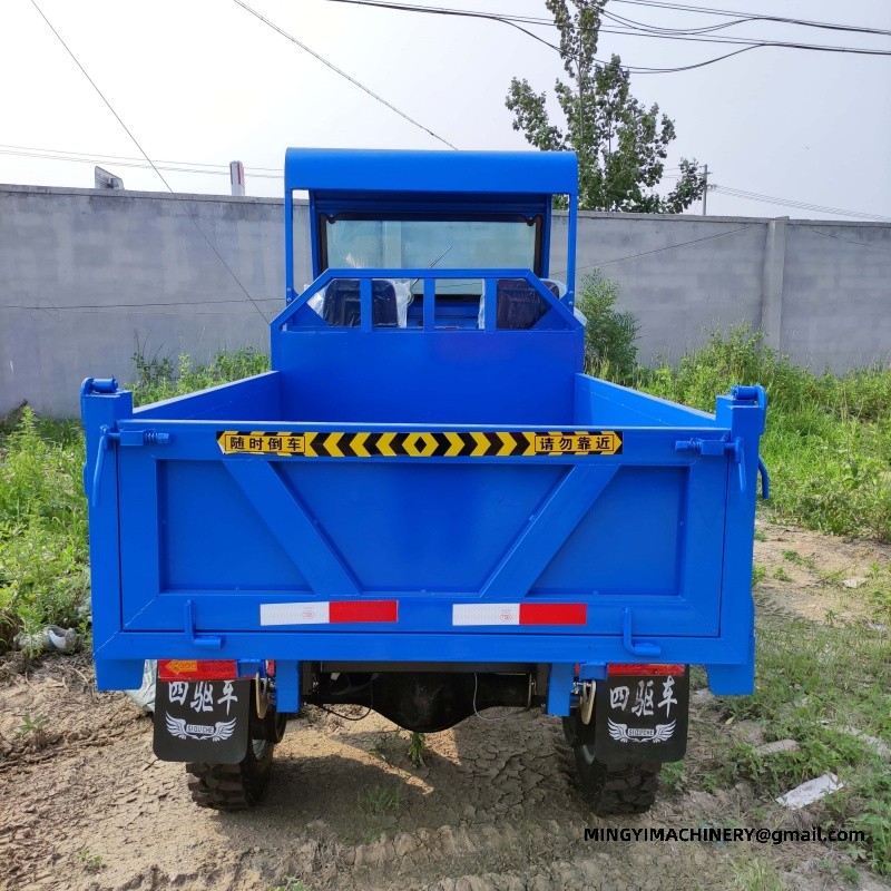 4WD dump truck with mixer drum