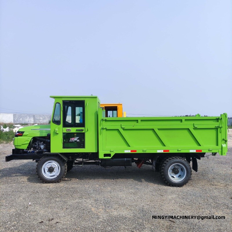 articulated dumper with crane