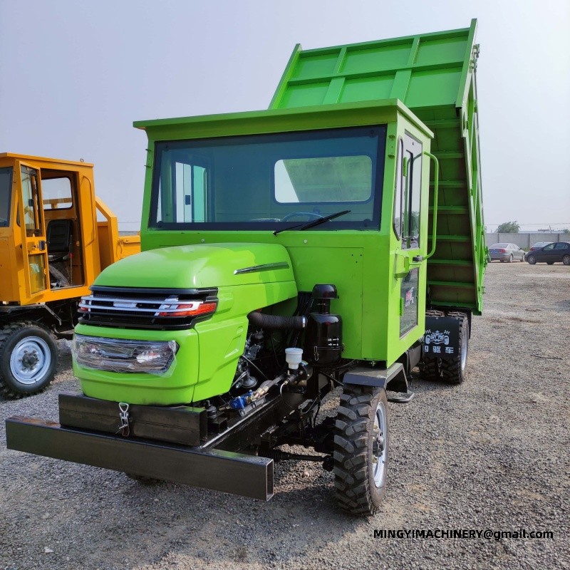 articulated dumper with crane