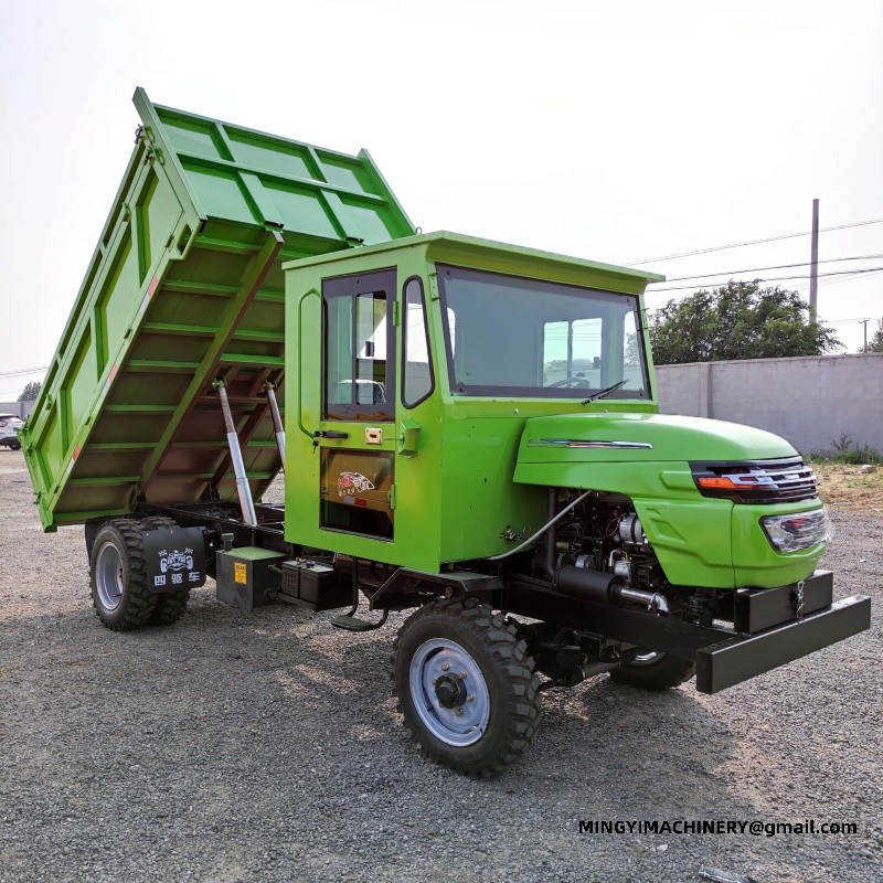 articulated dumper with crane