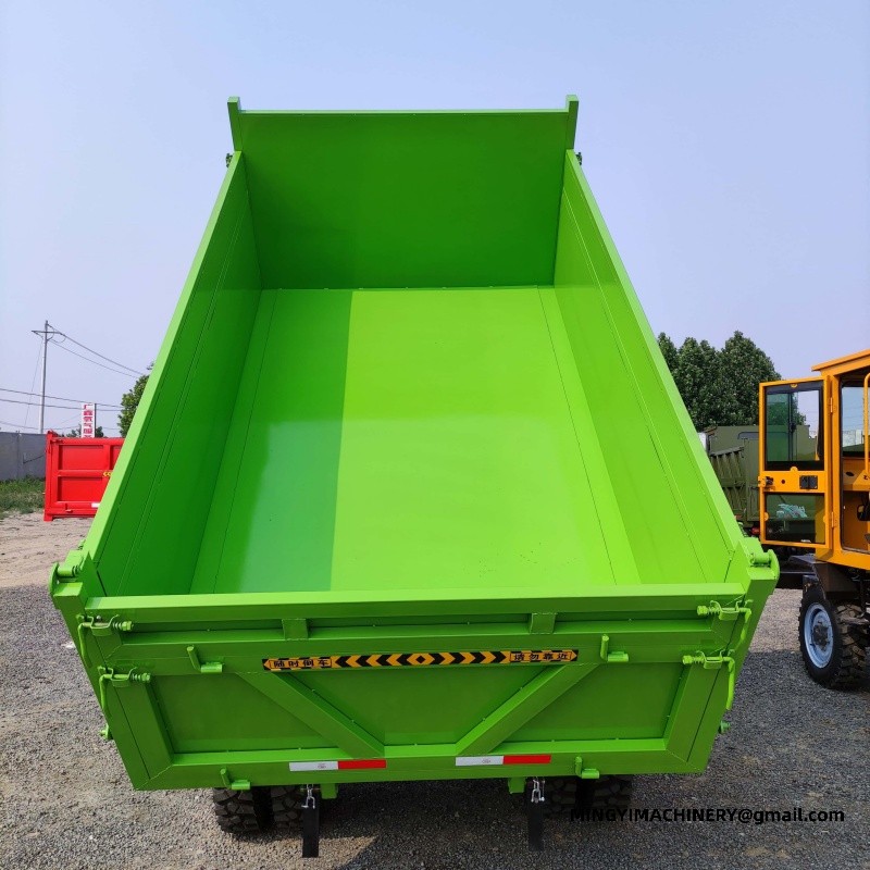 articulated dumper with crane