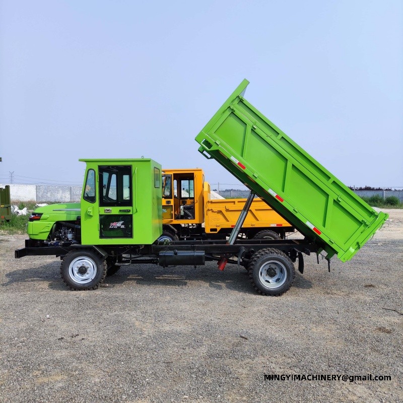 articulated dumper with crane