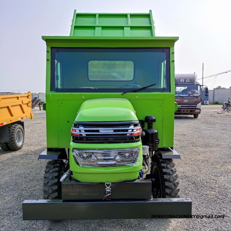 articulated dumper with crane