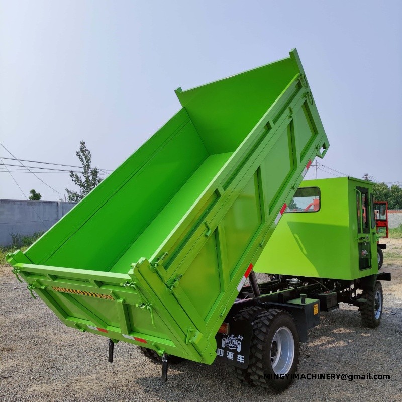 articulated dumper with crane