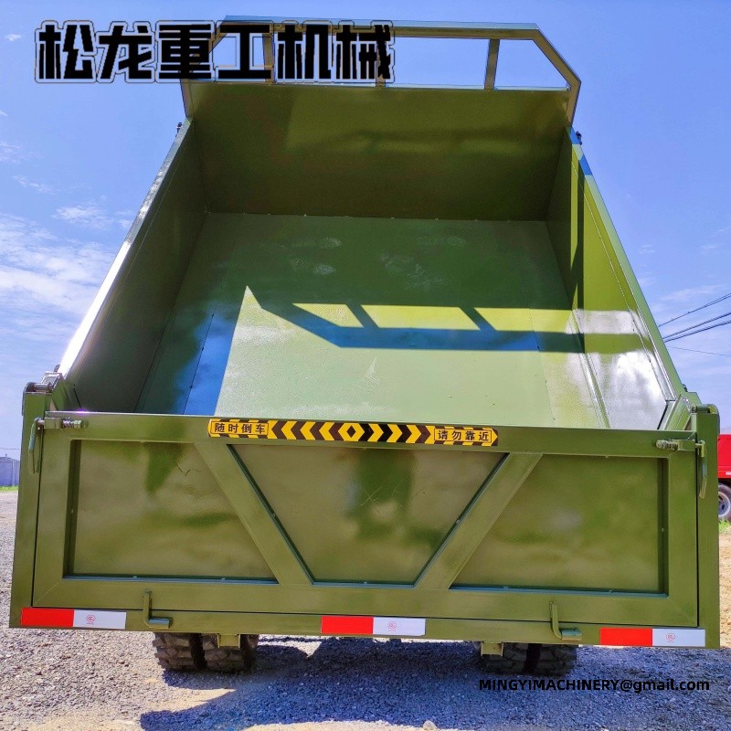 articulated dump truck on rough terrain