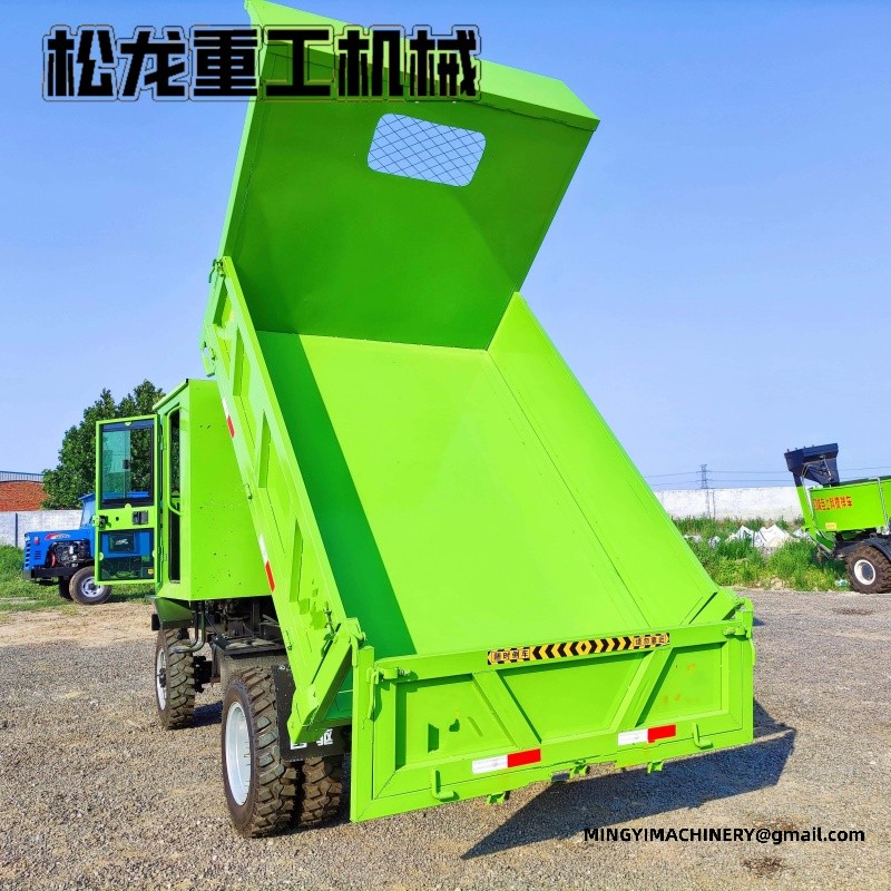 4WD site dumper climbing slope