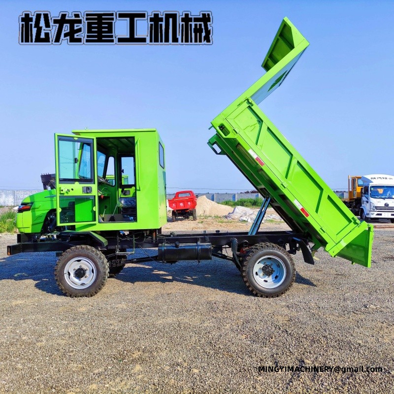 4WD site dumper climbing slope