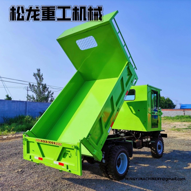 4WD site dumper climbing slope