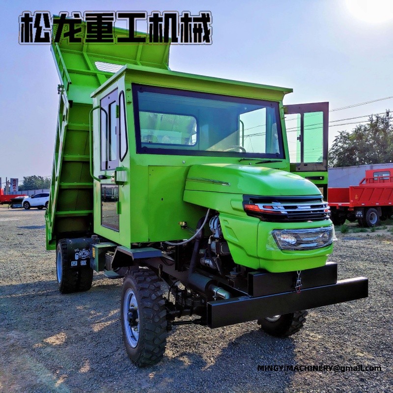 4WD site dumper climbing slope